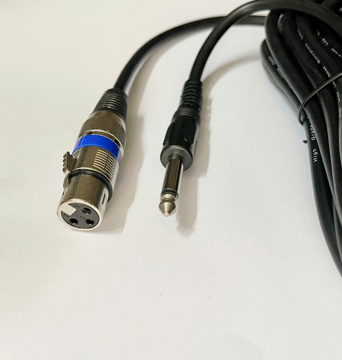 Dây Canon đen cho Micro đầu 6.5 ly dài 5m